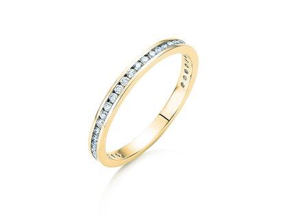 Engagement ring Endless Love in 14K yellow gold with diamonds 0.33ct G/SI