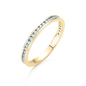 Engagement ring Endless Love in 14K yellow gold with diamonds 0.33ct G/SI