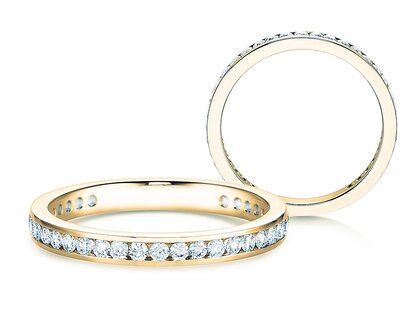 Engagement ring Endless Love in 18K yellow gold with diamonds 0.50ct G/SI