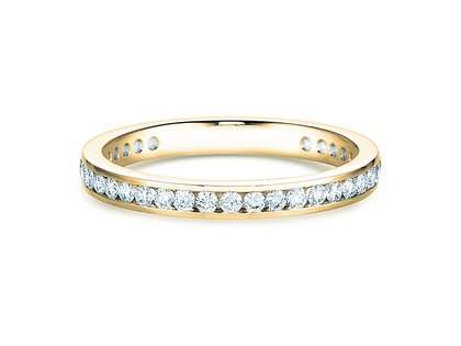Engagement ring Endless Love in 9K yellow gold with diamonds 0.50ct G/SI