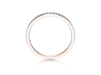 Engagement ring Endless Love in 18K rosé gold with diamonds 0.20ct G/SI