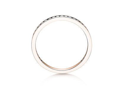 Engagement ring Endless Love in 9K rosé gold with diamonds 0.33ct G/SI