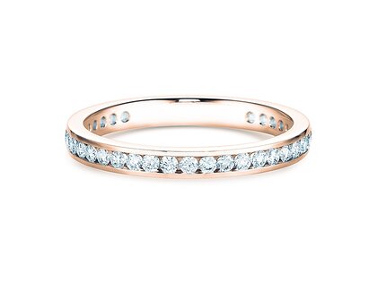 Engagement ring Endless Love in 14K rosé gold with diamonds 0.50ct G/SI