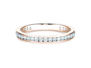 Engagement ring Endless Love in 14K rosé gold with diamonds 0.50ct G/SI