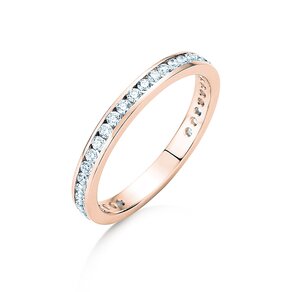 Engagement ring Endless Love in 14K rosé gold with diamonds 0.50ct G/SI