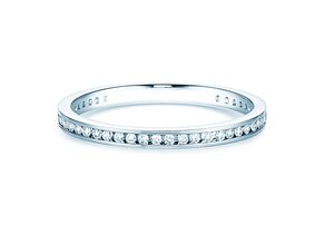 Engagement ring Endless Love in 14K white gold with diamonds 0.20ct G/SI