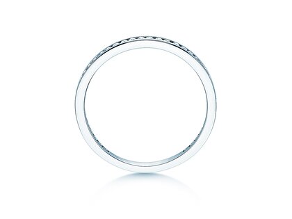 Engagement ring Endless Love in 14K white gold with diamonds 0.20ct G/SI