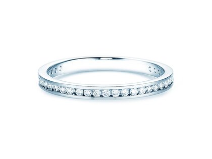Engagement ring Endless Love in 9K white gold with diamonds 0.33ct G/SI