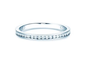 Engagement ring Endless Love in 9K white gold with diamonds 0.33ct G/SI