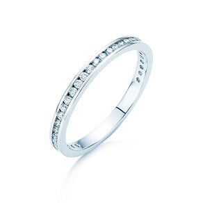 Engagement ring Endless Love in 9K white gold with diamonds 0.33ct G/SI