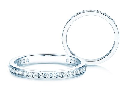 Engagement ring Endless Love in 14K white gold with diamonds 0.50ct G/SI