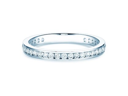 Engagement ring Endless Love in 14K white gold with diamonds 0.50ct G/SI