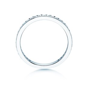Engagement ring Endless Love in 14K white gold with diamonds 0.50ct G/SI