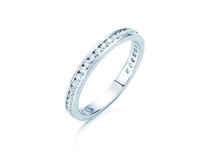 Engagement ring Endless Love in 14K white gold with diamonds 0.50ct G/SI