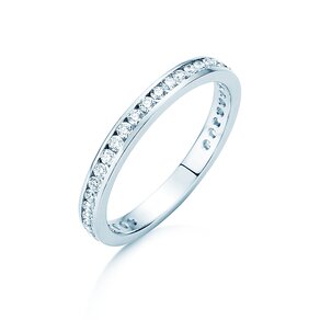 Engagement ring Endless Love in 14K white gold with diamonds 0.50ct G/SI