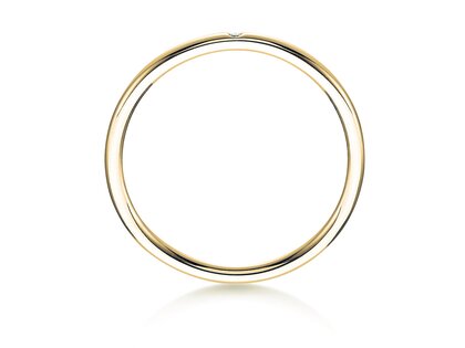 Engagement ring Promise Petite in 9K yellow gold with diamond 0.005ct G/SI