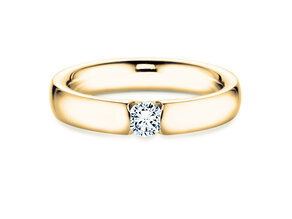 Engagement ring Destiny in 14K yellow gold with diamond 0.20ct H/SI