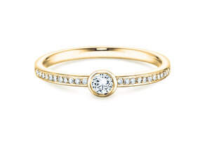 Engagement ring Eternal Pavé in 14K yellow gold with diamonds 0.70ct G/SI