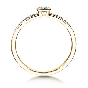 Engagement ring Eternal Pavé in 14K yellow gold with diamonds 0.70ct G/SI
