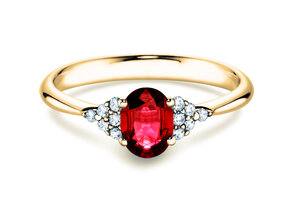 Engagement ring Vivid in yellow gold