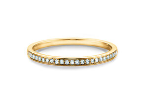 Engagement ring Alliance-/Eternityring in 18K yellow gold with diamonds 0.125ct G/SI