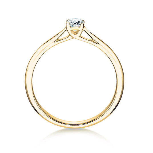 Engagement ring Delight in 9K yellow gold with lab-grown diamond 0.25ct