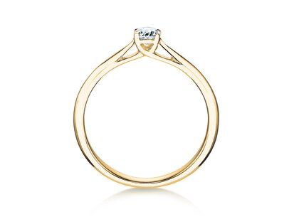 Engagement ring Delight in 18K yellow gold with lab-grown diamond 0.25ct E/VS