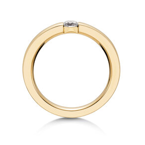 Engagement ring Infinity in 14K yellow gold with lab-grown diamond 0.25ct E/VS