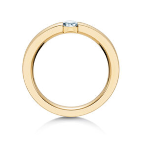 Engagement ring Infinity in 18K yellow gold with diamond 0.30ct H/SI