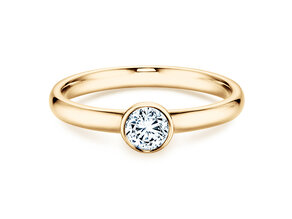 Engagement ring Eternal in 14K yellow gold with diamond 0.35ct G/SI