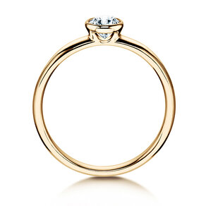 Engagement ring Eternal in 14K yellow gold with diamond 0.35ct G/SI
