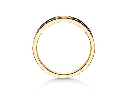 Engagement ring Alliance-/Eternityring in 18K yellow gold with diamonds 0.39ct G/SI