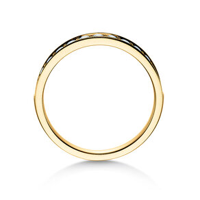 Engagement ring Alliance-/Eternityring in 18K yellow gold with diamonds 0.39ct G/SI