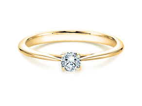 Engagement ring Delight in 14K yellow gold with diamond 0.40ct H/SI