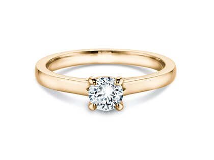 Engagement ring Modern in yellow gold