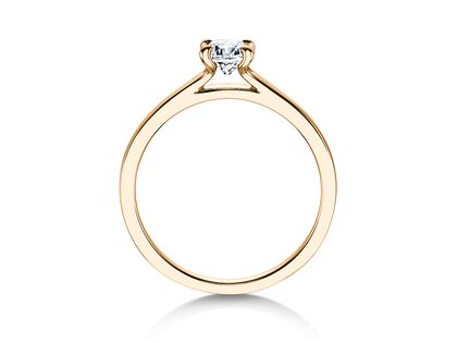 Engagement ring Modern in yellow gold