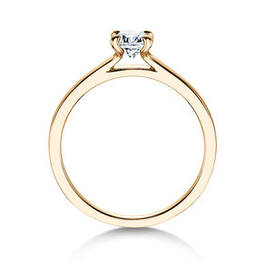 Engagement ring Modern in yellow gold