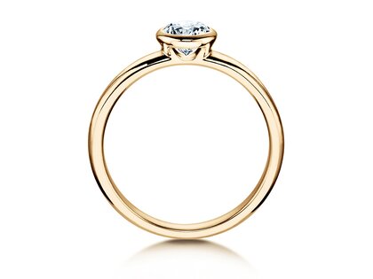 Engagement ring Eternal in 9K yellow gold with diamond 1.00ct H/SI