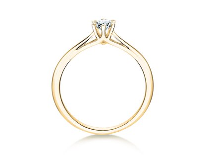 Engagement ring Heaven 6 in 9K yellow gold with lab-grown diamond 0.75ct E/VS