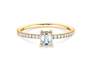 Engagement ring Elaine in 14K yellow gold with diamonds 0.86ct G/VS