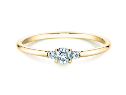 Engagement ring Vivid Petite Diamond in yellow gold