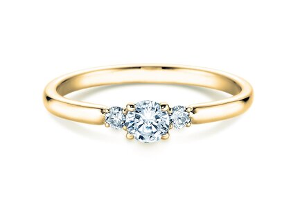 Engagement ring Vivid Petite Diamond in yellow gold