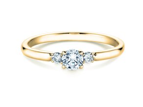 Engagement ring Vivid Petite Diamond in yellow gold