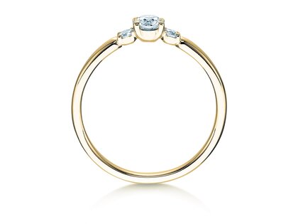 Engagement ring Vivid Petite Diamond in yellow gold