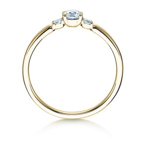 Engagement ring Vivid Petite Diamond in yellow gold