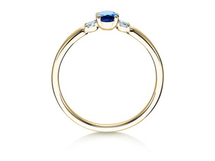Engagement ring Vivid Petite in yellow gold
