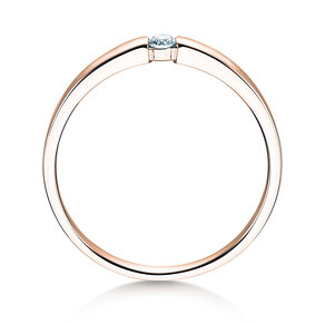 Engagement ring Infinity Petite in 14K rosé gold with diamond 0.06ct G/SI