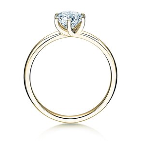 Engagement ring Melody in 9K yellow gold with diamond 3.00ct G/VS