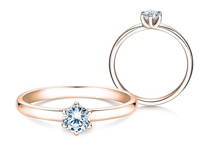 Engagement ring Melody in rose gold