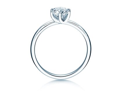 Engagement ring Melody in 18K white gold with diamond 2.50ct G/VS